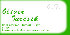 oliver turcsik business card
